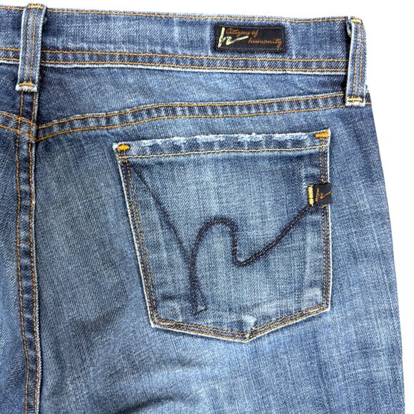 Women's CITIZENS OF HUMANITY Ingrid #002 Stretch Low Waist Flare Jeans | Size 29 - Picture 9 of 13